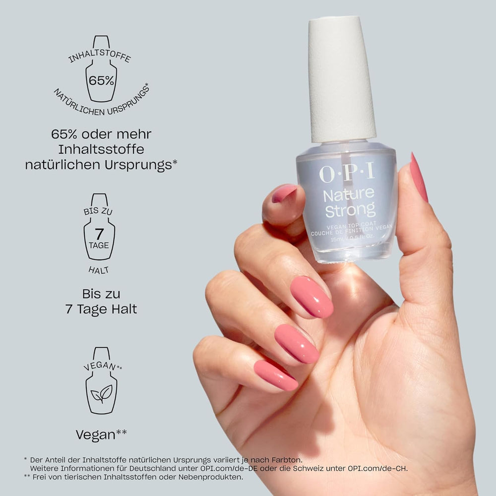 OPI Nature Strong Pink and Nude Shades - esmalte de uñas de larga duración con una fórmula vegana innovadora que contiene ingredientes naturales - para uñas brillantes