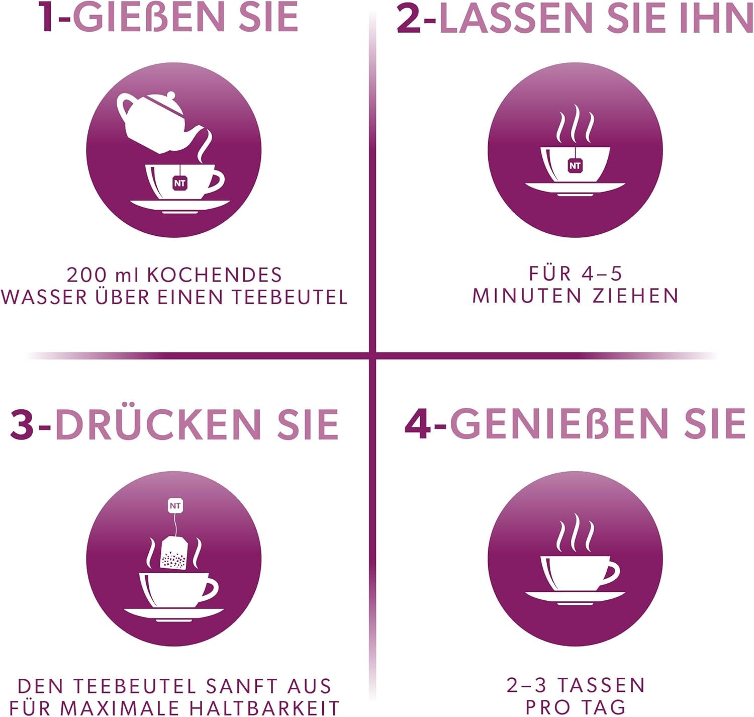 Nutra Tea Fructe de soc și echinaceea, ceai pentru imunitate și răceli, ceai pentru susținerea sistemului imunitar, pentru combaterea răcelilor, 20 pliculețe de ceai reutilizabile, ceai natural din plante