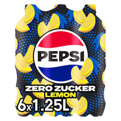 Pepsi Zero Sugar Lemon, el refresco sin azúcar con sabor a limón de Pepsi, set 6 x 1,25 litros Naty Shop