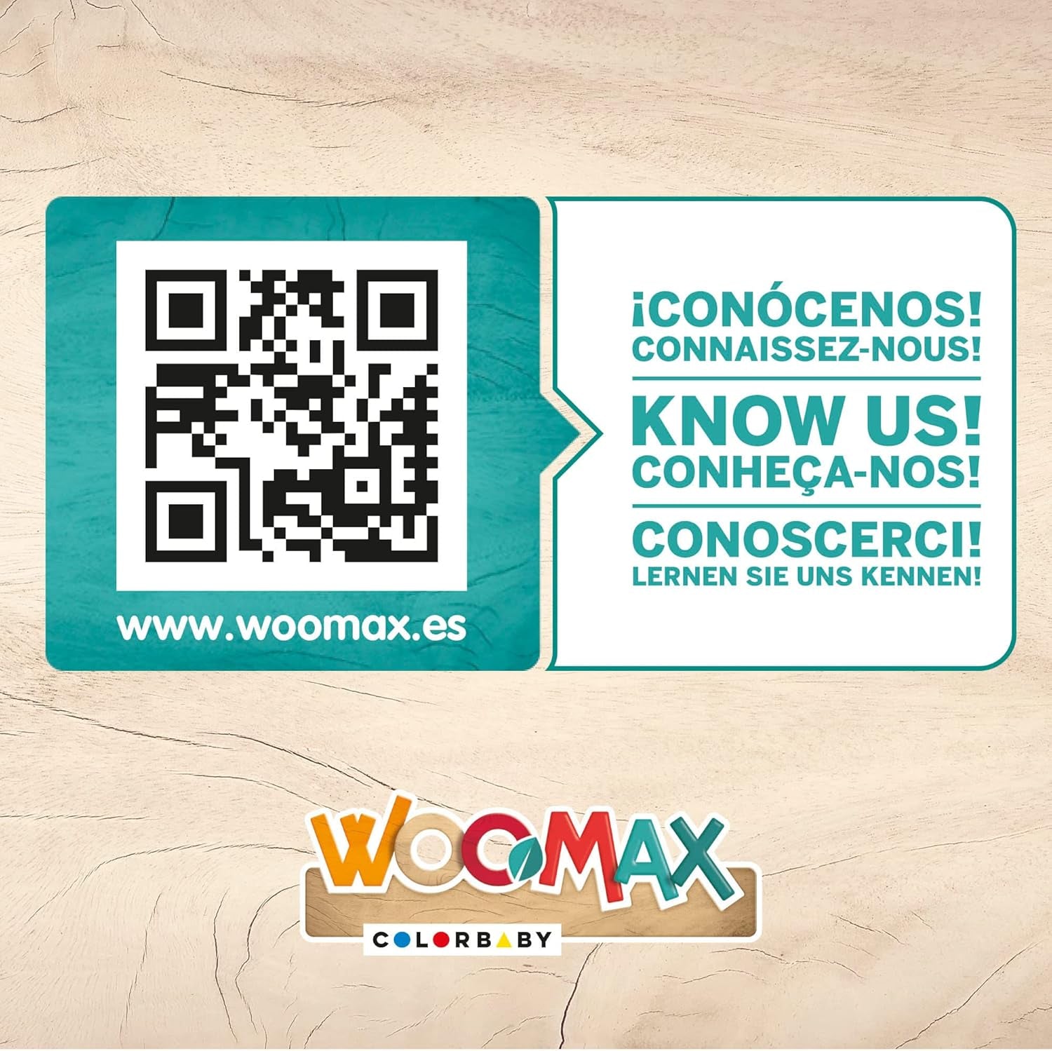 Colorbaby WOOMAX 49314 - Cerradura de madera 37 X 15 X 53,5 Cm +3A Casas de Muñecas Naty Shop