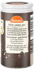 Ostmann Gewürze - Pfeffer schwarz ganz | 40 g en Der Streudose