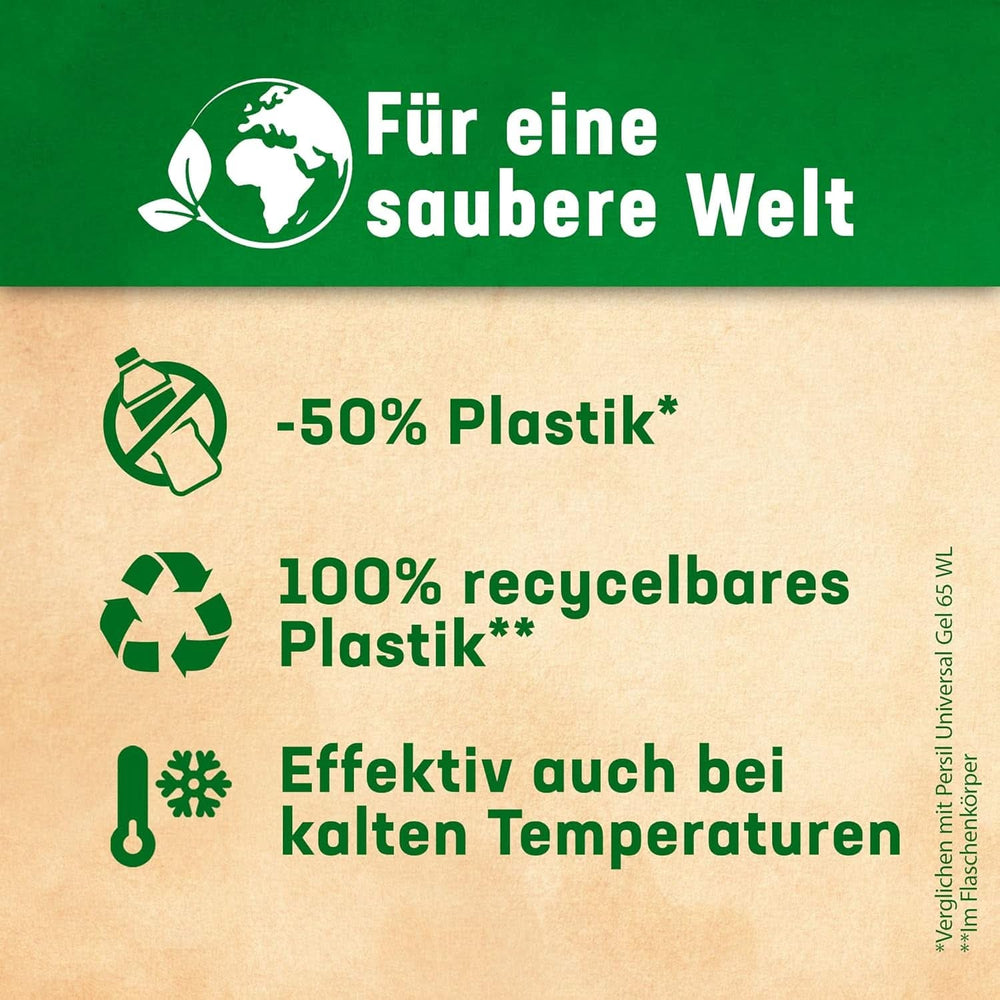 Persil Detergente Color Ultra Concentrado (2 X 65 Dosis), detergente líquido altamente concentrado con tecnología Deep Clean Plus contra las manchas más difíciles Detergentes para Ropa Rufe Naty Shop