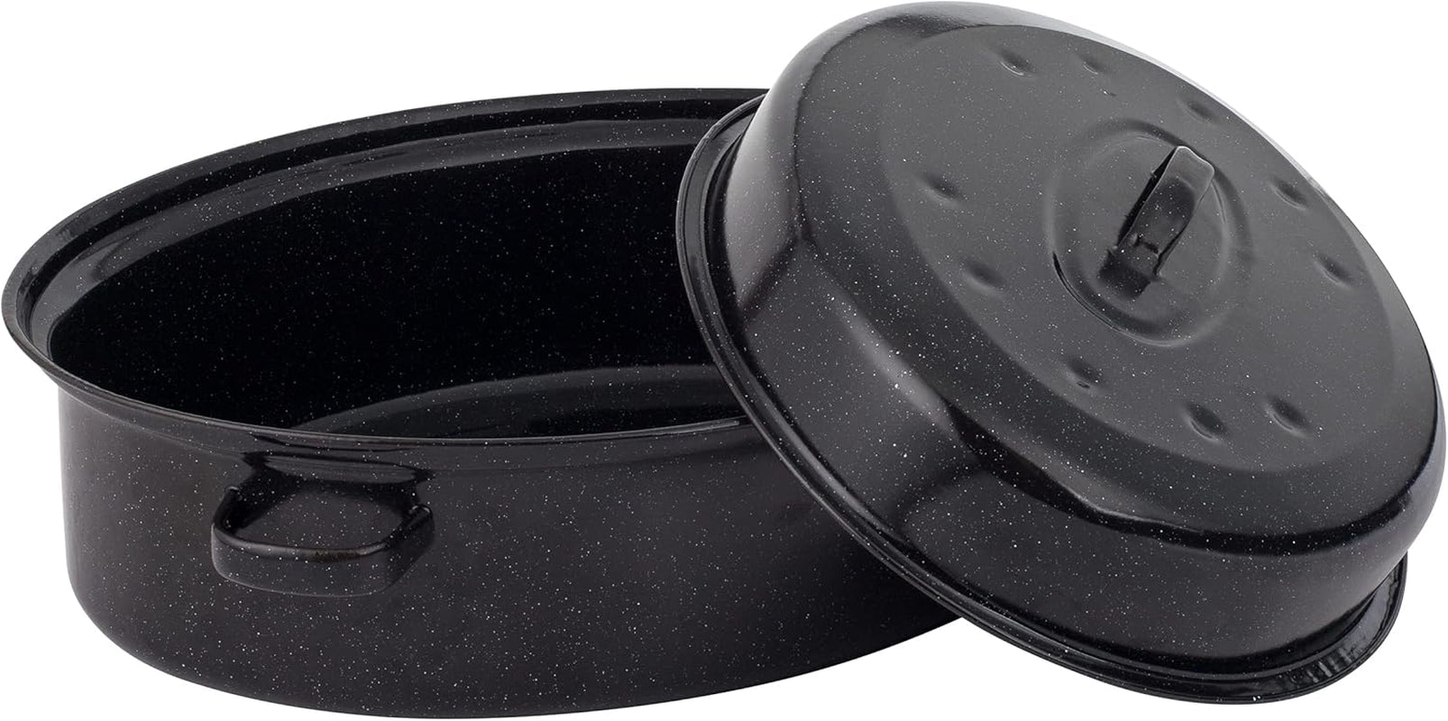 Russell Hobbs CW9161 Romano 34Cm Esmalte Bräter - Mit Gitter, Rechteckige Auflaufform Mit Rost, Spülmaschinenfest Ofenform, Grill Auflaufform, Bratform Für Backofen Ofenbeständig Bis 230 Degree Moldes y bandejas para hornear Naty Shop 38Cm Bräter Mit Deckel