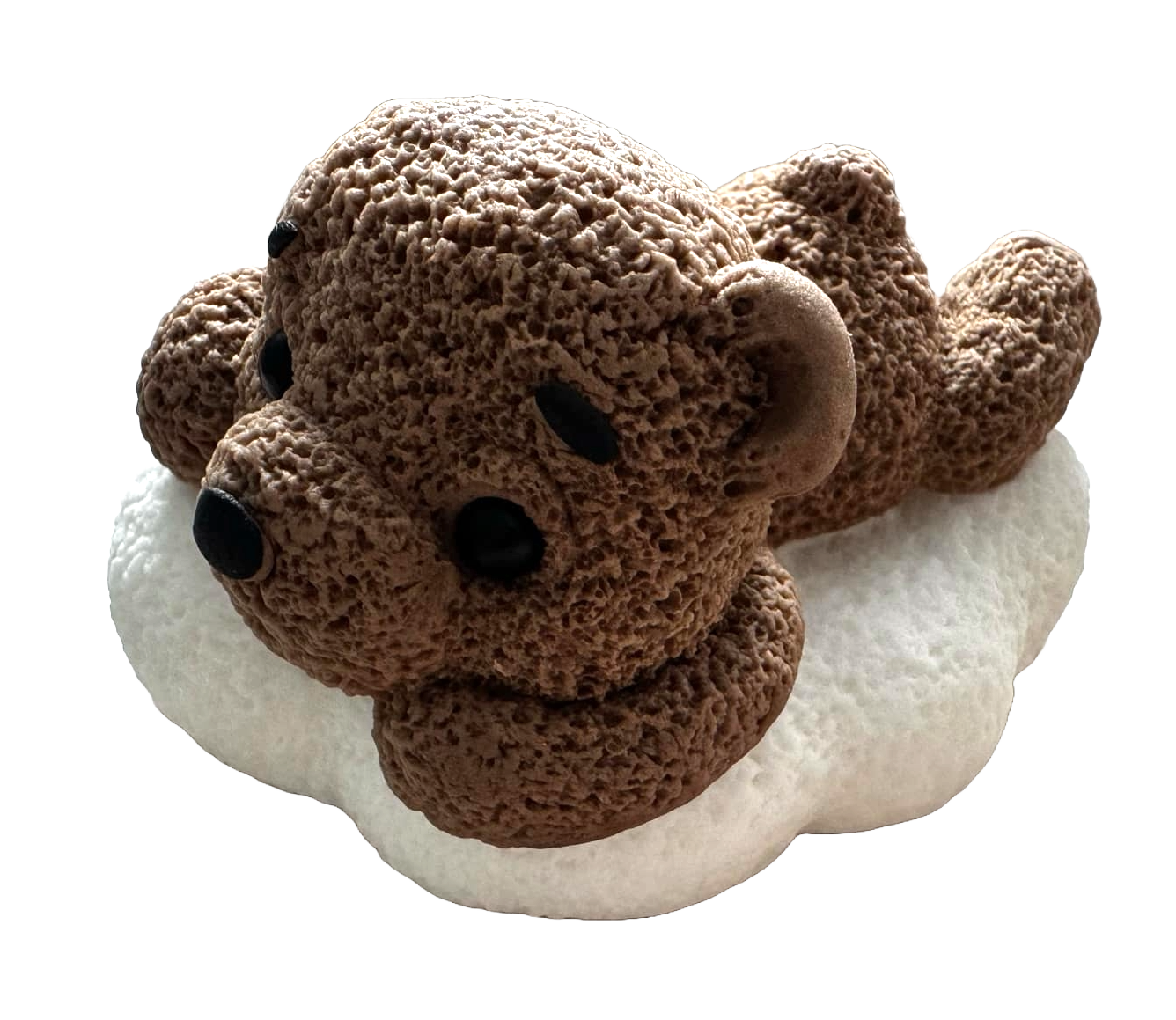 Decoratiune comestibila din zahar, Ursulet pe nor Decoratiuni din Pasta de Zahar Nati Shop