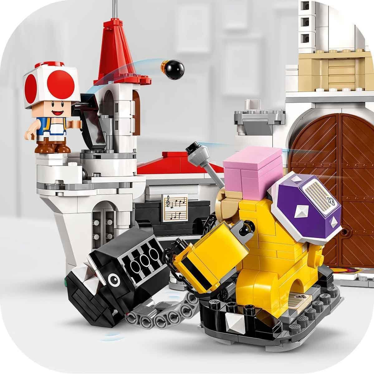 LEGO Super Mario Set de aventuras La Batalla de Roy en el Palacio Champiñón con personajes de Nintendo Regalo para niñas, niños y jugadores 7 años 71435 Juegos de construcción Besuche den LEGO-Store