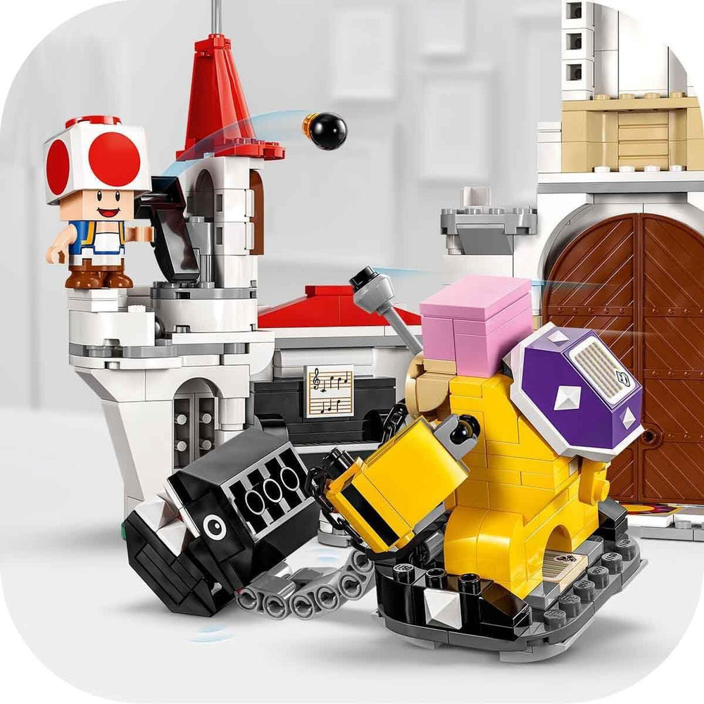 LEGO Super Mario Set de aventuras La Batalla de Roy en el Palacio Champiñón con personajes de Nintendo Regalo para niñas, niños y jugadores 7 años 71435 Juegos de construcción Besuche den LEGO-Store