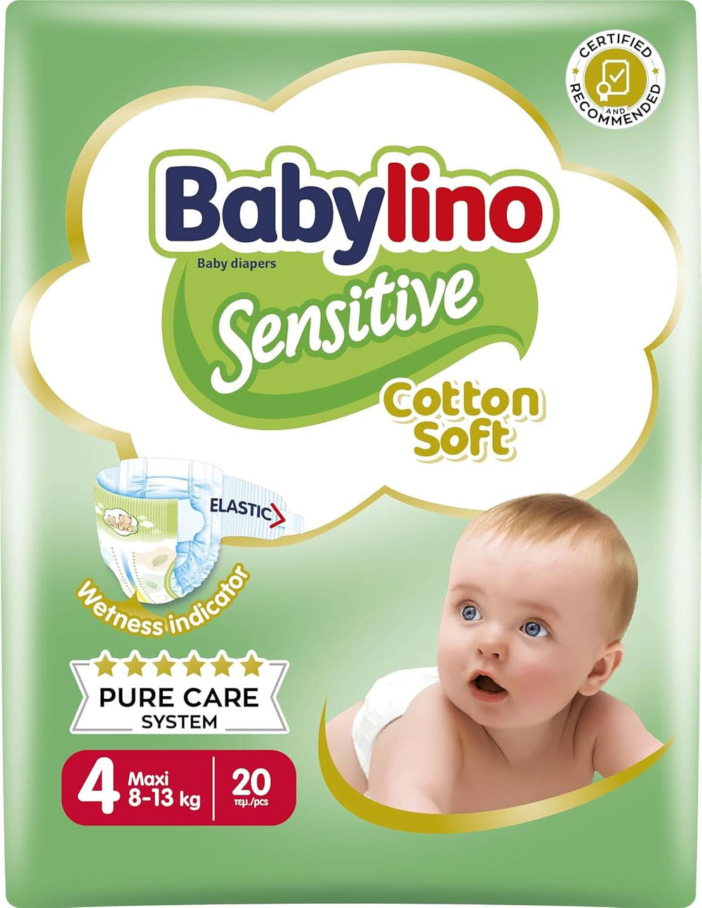 Babylino Sensitive, pañales delicados para niños, varios tamaños