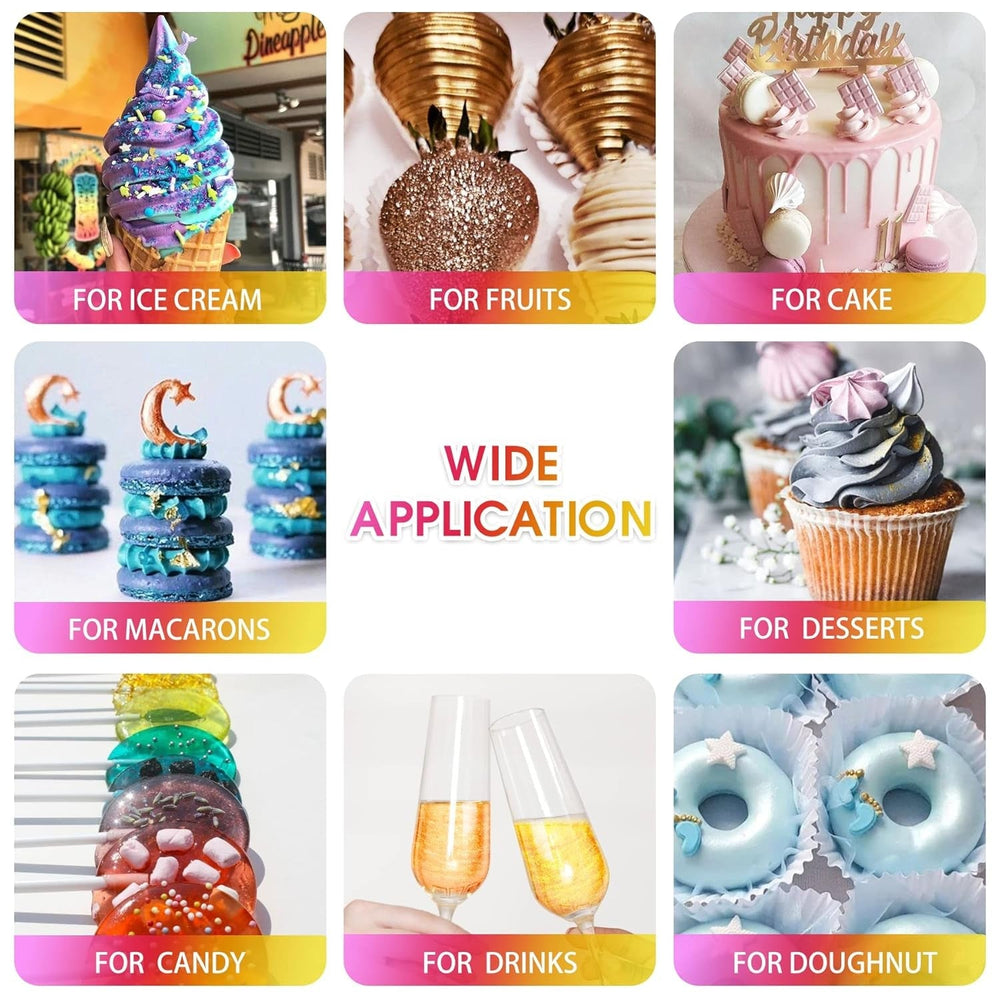 Purpurina comestible, 10 gramos, varios colores Glitter Naty Shop