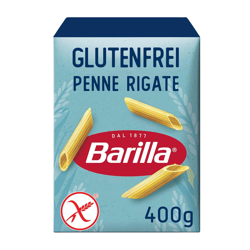 Pasta Penne Rigate Barilla sin gluten, elaborada con arroz y maíz – 1 paquete (1 x 400g)