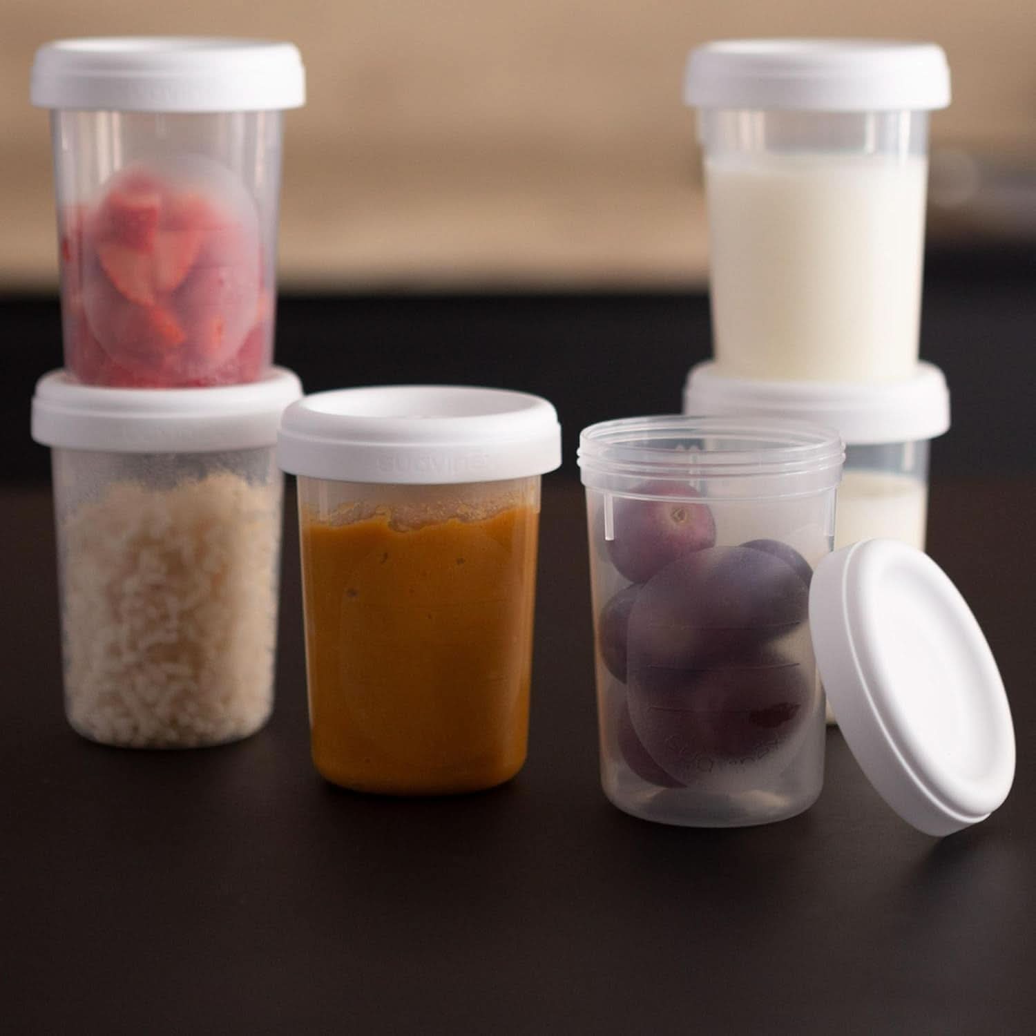 Cutii de depozitare alimente, Suavinex, 10 bucăți Accesorii Hrana si Alaptare Bebe Naty Shop