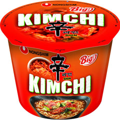 Instant Noodles Nong Shim Kimchi Ramyun Tazón grande - Sopa de ramen coreana - Preparación rápida - 1 paquete 112 g