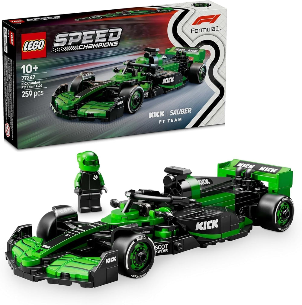 LEGO Speed Champions Coche de carreras Mercedes-Amg F1 W15 - Minifigura de juguete de Fórmula 1 - Modelo de coche para coleccionar y construir - Regalo para niños y niñas mayores de 10 años o fanáticos adultos 77244 Juegos de construcción Besuche den LEGO-Store Kick Sauber F1 Team C44 Race Car 77247