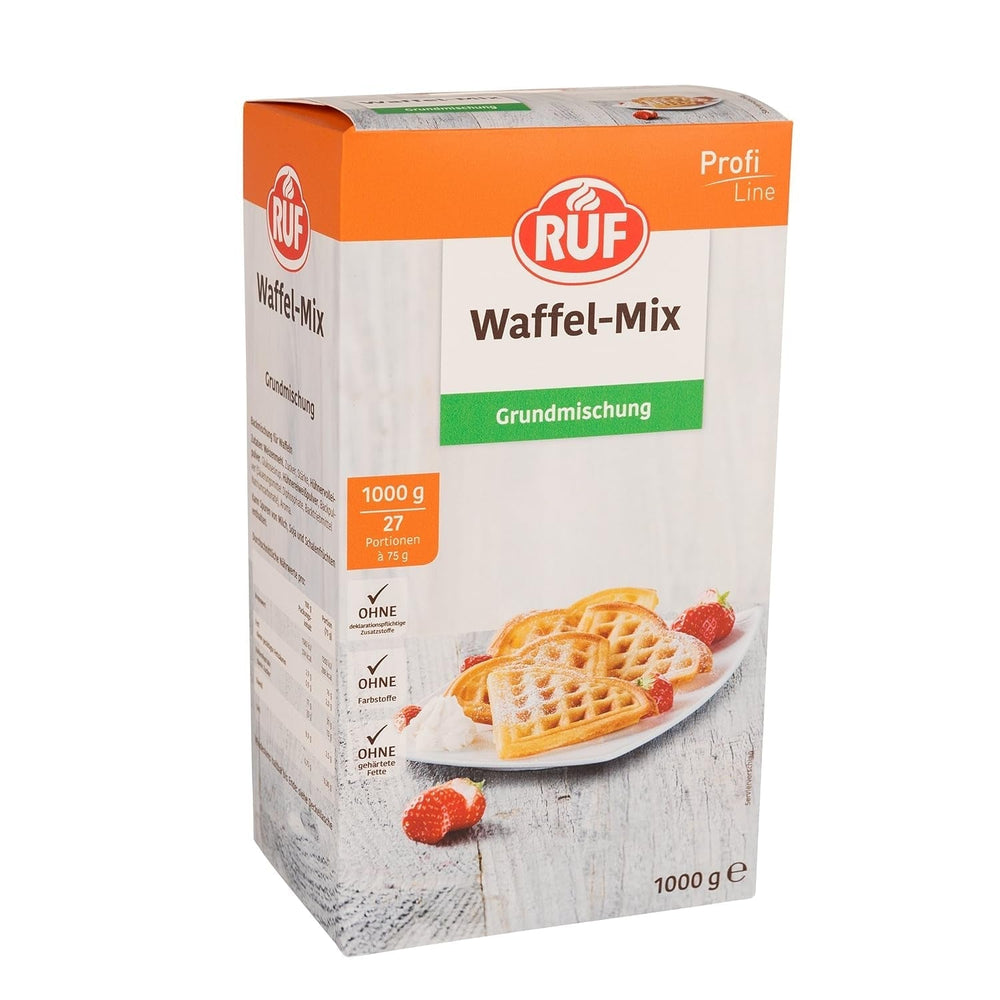 RUF Rührkuchen Backmischung, Nur Wasser & Öl Zugeben, Rezeptur Für Blechkuchen, Kastenkuchen, Muffins, Gugelhupf Und Tortenböden, 1X1000G Mezcla para hornear y cocinar Naty Shop Wafelteig 1 Kg (1Er Pack)