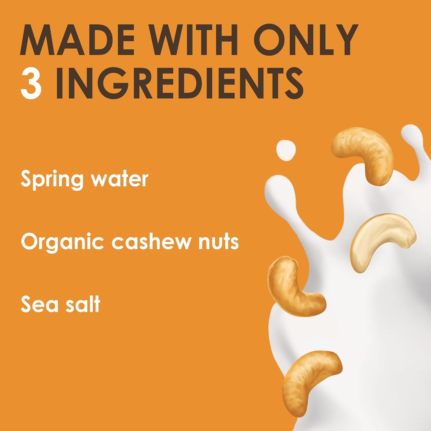 Rude Health 6 x 1 litro de bebida biológica de anacardos, 100 % natural, bio getränk, libre de gluten, ungesüßt, preisgekrönt, gesund & vegan, 100 % recycelbare Verpackung