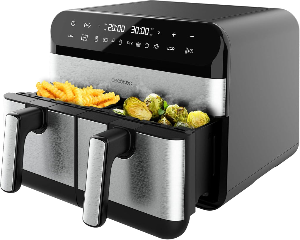 Cecotec Hot Air Fryer 9 L Cecofry Advance Double, 2850 W Electrocasnice Naty Shop