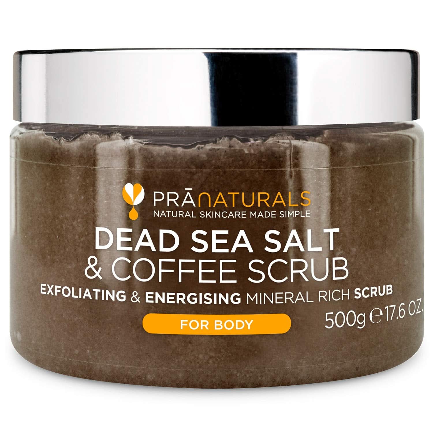 Pranaturals, Exfoliante corporal con sal del Mar Muerto, 500g Naty Shop Coffee