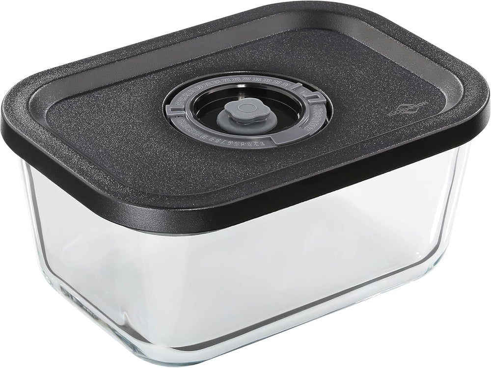 Set de vid Küchenprofi EASYFRESH | Set din 7 piese | 1x pompă electrică de vid, 1x borcan de vid S, M și L, 3x pungi de vid 22x21 cm | sticlă borosilicată, plastic de înaltă calitate | preparare și depozitare Cutii depozitare alimente Naty Shop Cutie de vid M