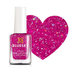 Esmalte de uñas para niños BLUESKY - Esmalte de uñas pelable a base de agua, sin disolventes, fácil de quitar, 5 ml (Disco Time)