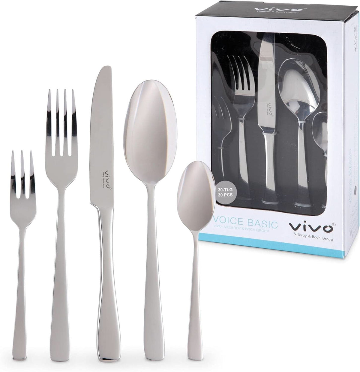 Vivo by Villeroy & Boch - Set tacâmuri Voice Basic 30 piese pentru 6 persoane Naty Shop