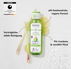 Lavera, Gel de ducha refrescante con lima ecológica, 250 ml Ducha y baño Naty Shop