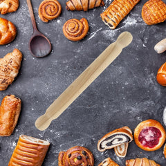 Fackelmann 3154050 Teigrolle aus Holz, einteilig, 40 cm, marrón