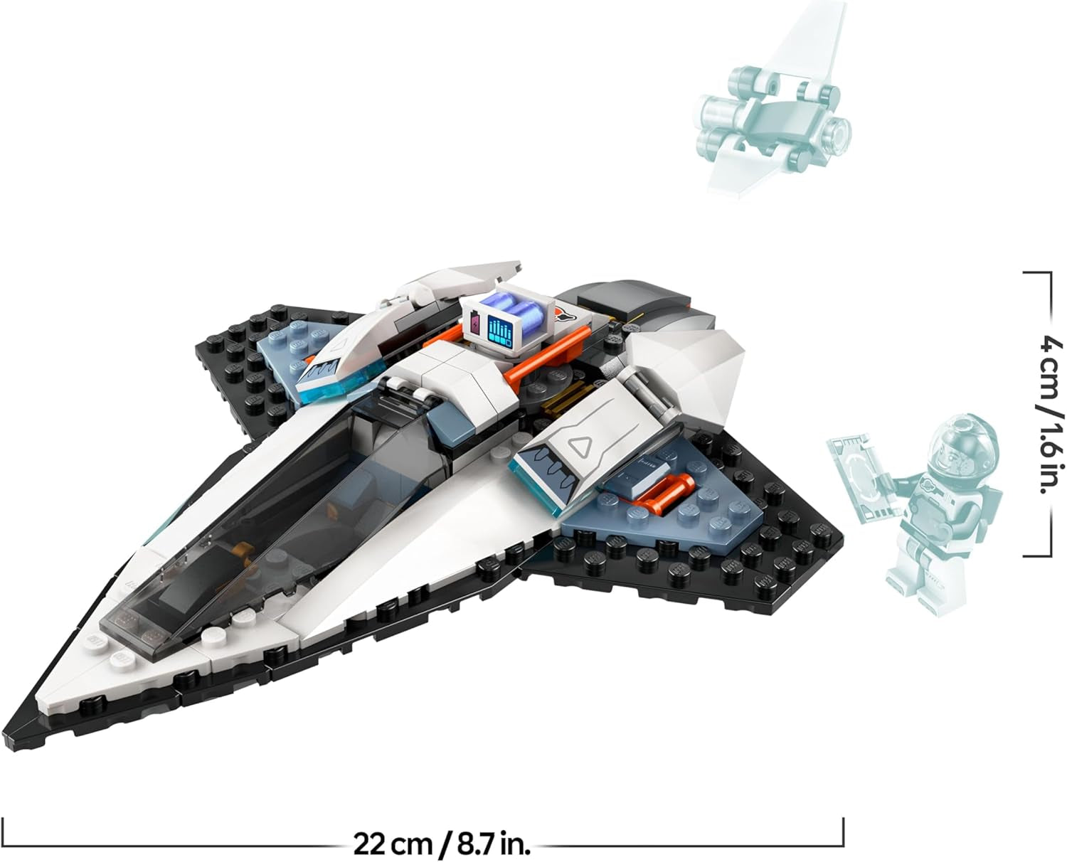 LEGO City Raumschiff, Weltraum-Spielzeug mit Space Shuttle para niños de 6 años, set con figura de astronauta 60430