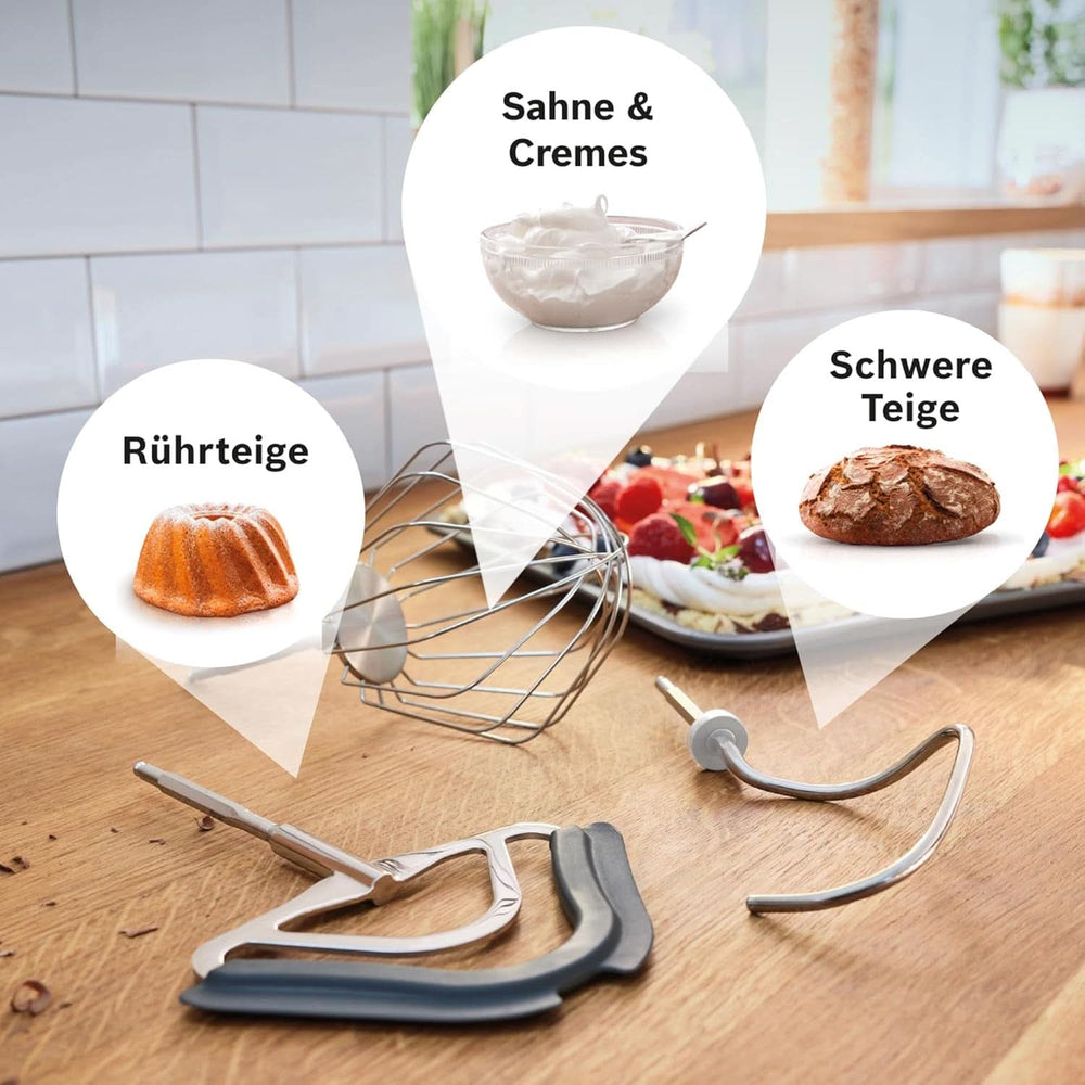 Robot de cocina Bosch Serie 4 MUM5X720, báscula integrada, bol acero inoxidable 3,9L, batidora 1,25L, 1000W Accesorios Alimentación y Lactancia Bebe Naty Shop