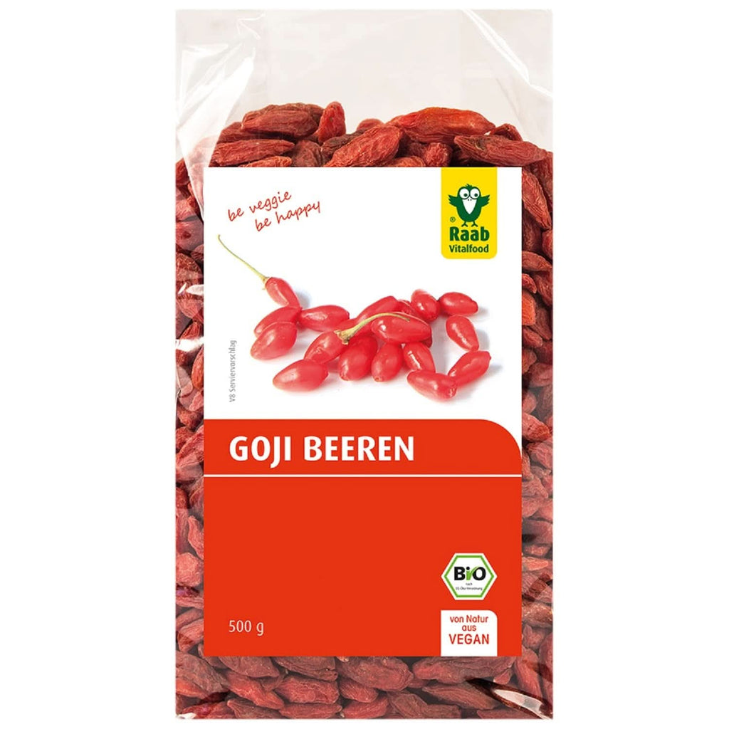 Raab Vitalfood Organic Goji Berries, calitate premium, 500 grame Produse deshidratate Naty Shop 500 grame