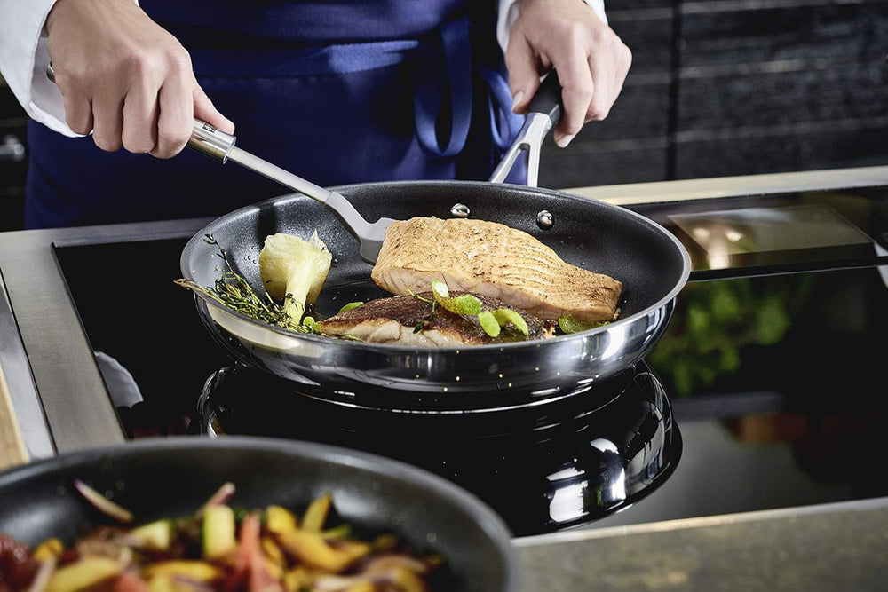 Sartenes ZWILLING CORNELIA POLETTO, con revestimiento antiadherente de 4 capas con partículas de diamante, acero inoxidable 18/10, para todo tipo de placas, incluida inducción Ollas y Sartenes Naty Shop