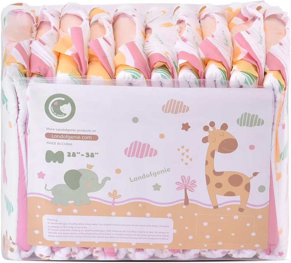 Landofgenie Pañales sin cordones para adultos para la noche, 10 piezas