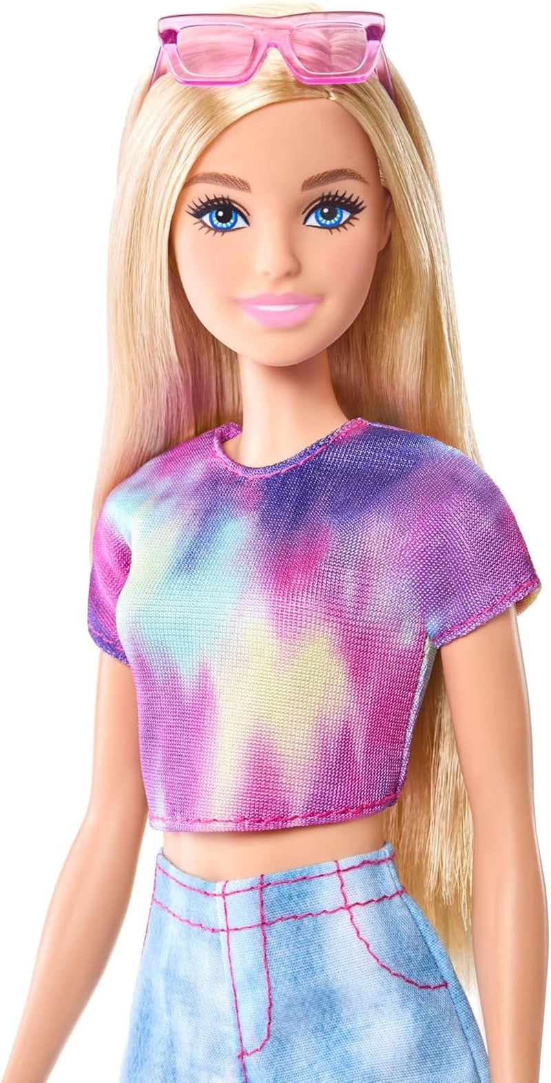 Păpușă Barbie Mysteries: Detectivii de pe plajă Malibu cu ținută și accesorii caracteristice, inclusiv ochelari de soare, JFV63