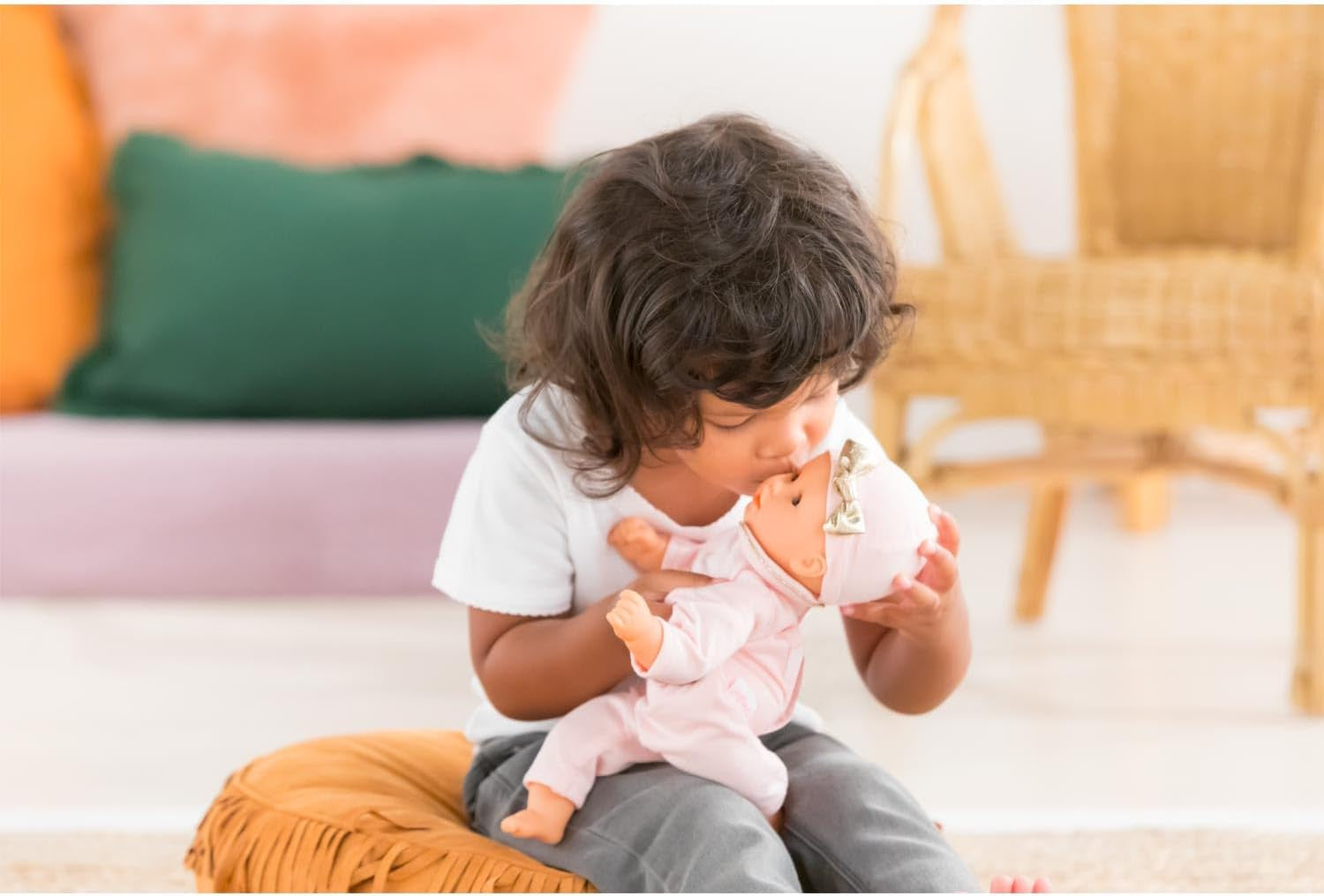 Corolle 9000100270 - Mon Premier Poupon Calin Manon, păpușă franceză cu talisman și parfum de vanilie