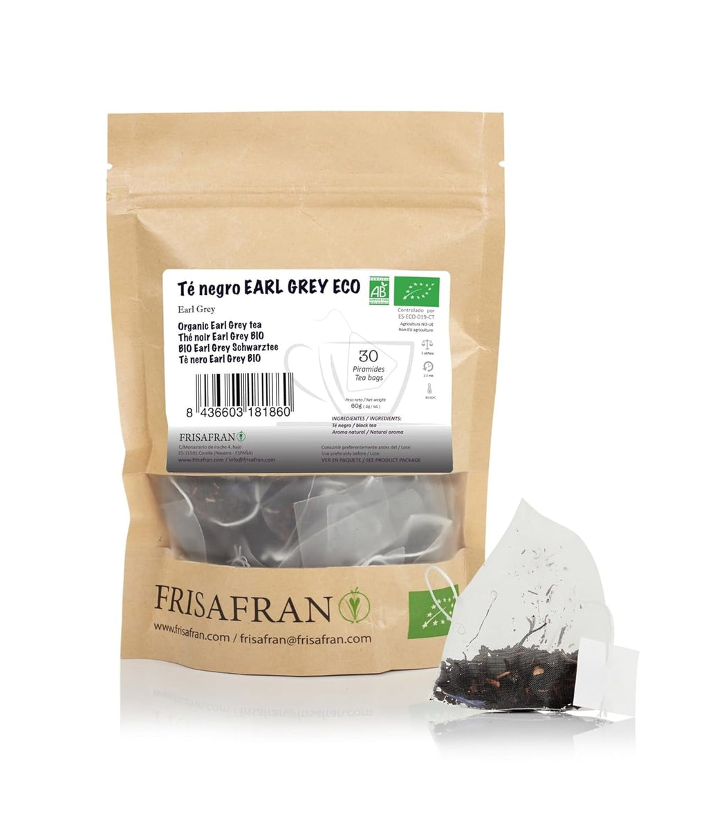 FRISAFRAN | Ceai verde organic Mint Gunpowder în piramide 30 unități | 60G | Antioxidant | Ceai verde japonez | Digestiv | Băutură răcoritoare | Infuzie de mentă | Ceai pur | Frunze de mentă | Cald-rece