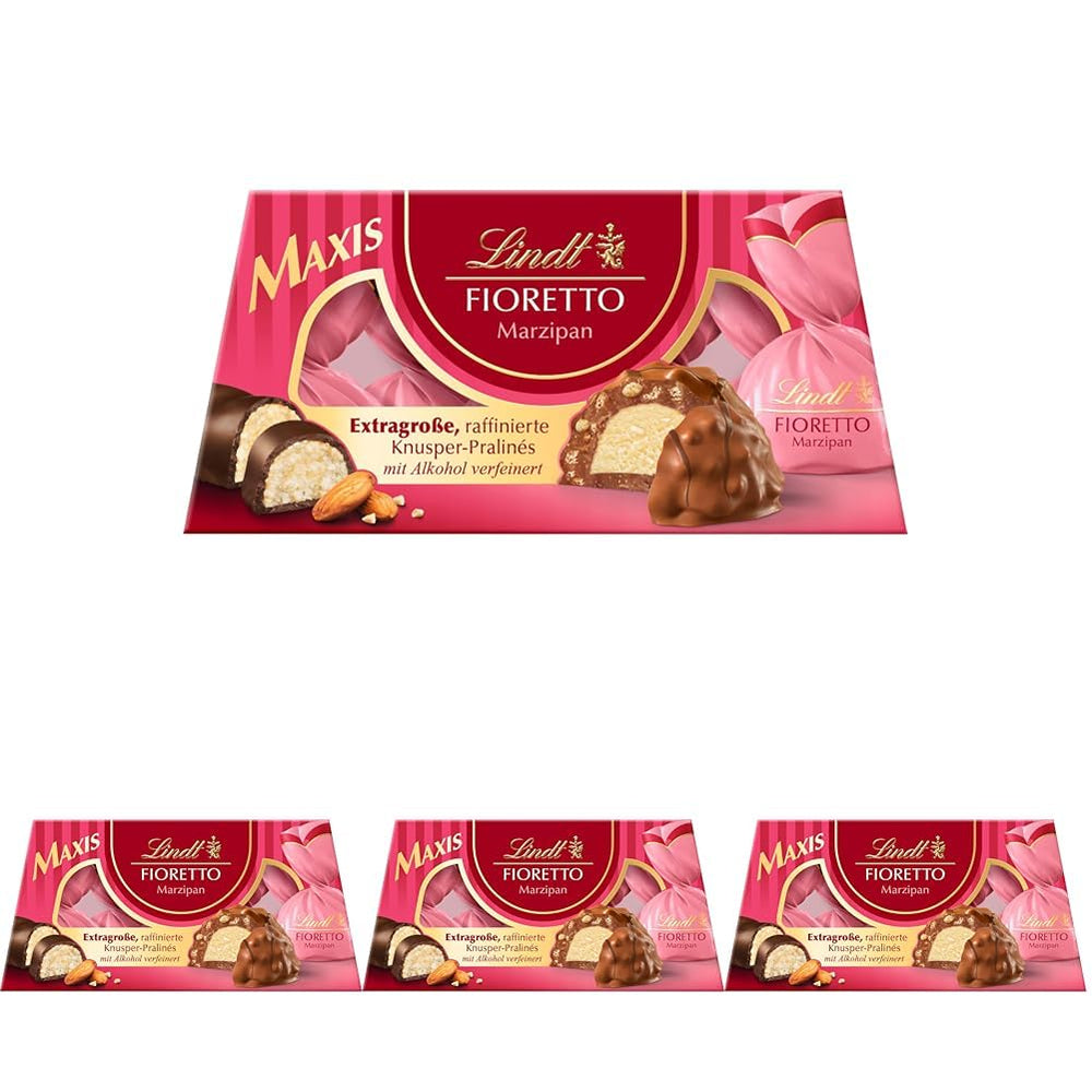 Chocolate Lindt | Set de regalo FIORETTO Zabaione | 138 g | 6 bombones de chocolate con leche rellenos de trufa Zabaione y cobertura crujiente, que contienen alcohol | regalo de chocolate