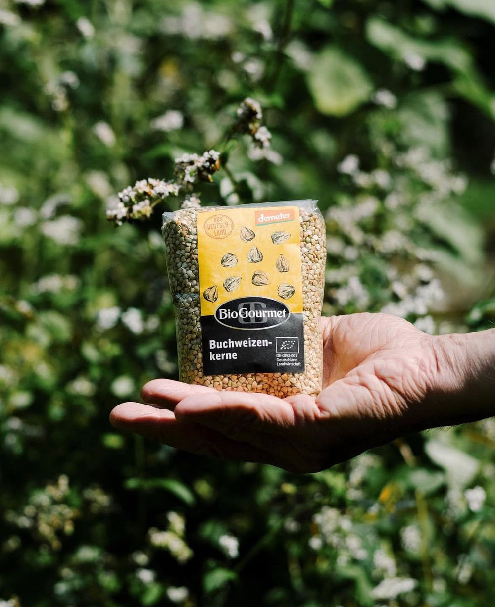 Trigo Sarraceno BioGourmet Demeter – Bolsa 500g | Sin gluten, rico en fibra y regional | De agricultura ecológica alemana (Baden-Württemberg/Baviera) | Ideal para muesli, ensaladas y guarniciones.
