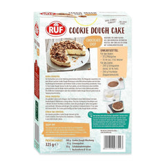 Pastel de masa para galletas RUF Ohne Backen, Tortenboden Aus Keksteig Mit Frischkäse-Creme Und Schokoladenstückchen, Inkl. Kuchenform, 1X325G Mezcla para hornear y cocinar Naty Shop