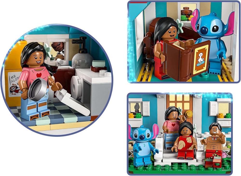 LEGO Ç€ Casa de Playa Disney de "Lilo y Stitch" - Juguete para construir con 6 habitaciones, observatorio, nave espacial y 5 minifiguras - regalo de cumpleaños para niñas y niños mayores de 9 años y fans 43268 Besuche den LEGO-Store sets de construcción