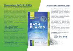 MRS Copos de Cloruro de Magnesio 100% natural - Sales de baño ideales para pediluvio, baño completo y contra la carencia de magnesio - 4 Kg Ducha y Baño Naty Shop