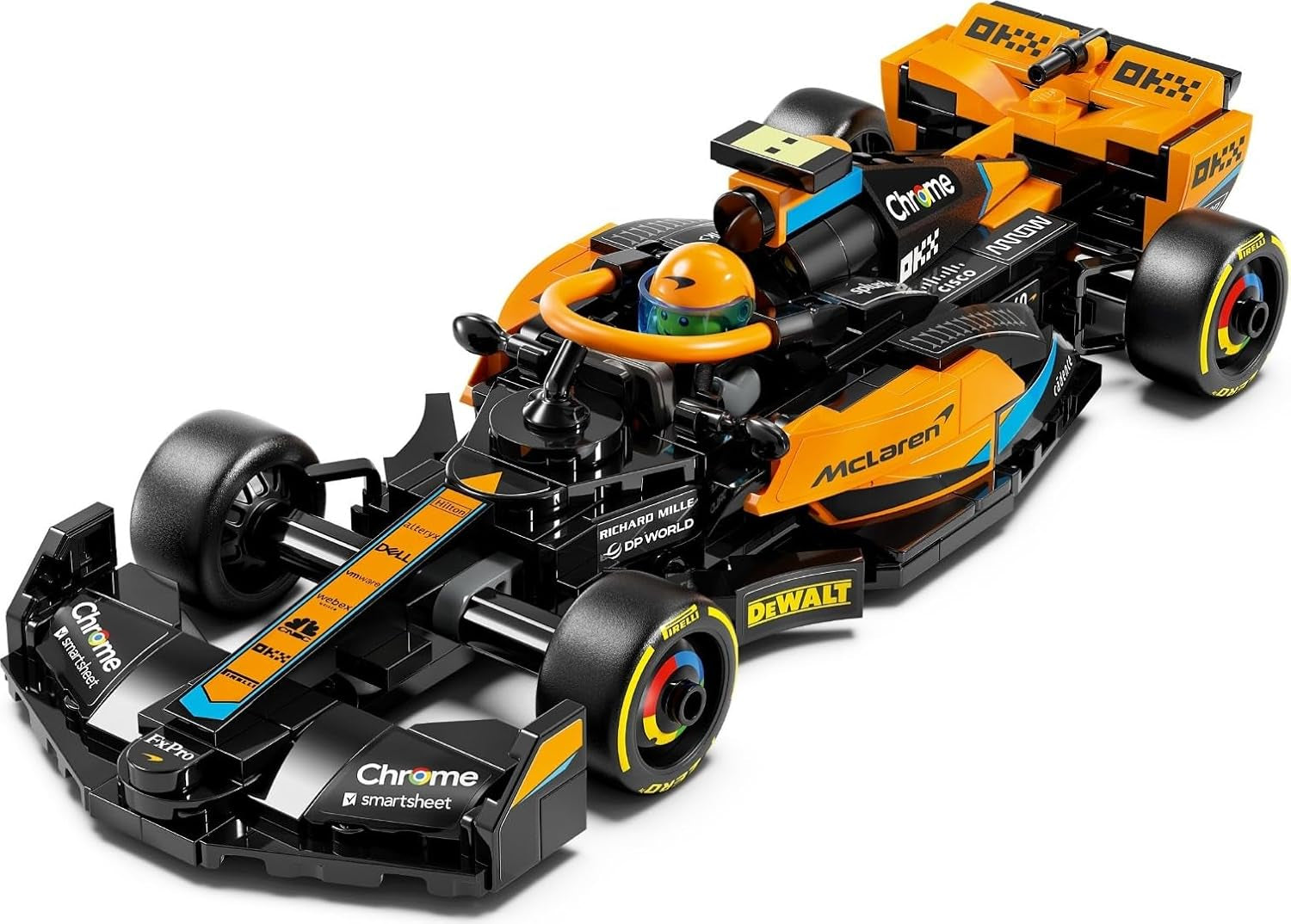 LEGO Speed Champions Coche de carreras de Fórmula 1 Mclaren 2023, juguete para niños y niñas mayores de 9 años a quienes les gusta jugar de forma independiente, modelo de vehículo para construir, decoración de la habitación infantil 76919 Juegos de construcción Besuche den LEGO-Store