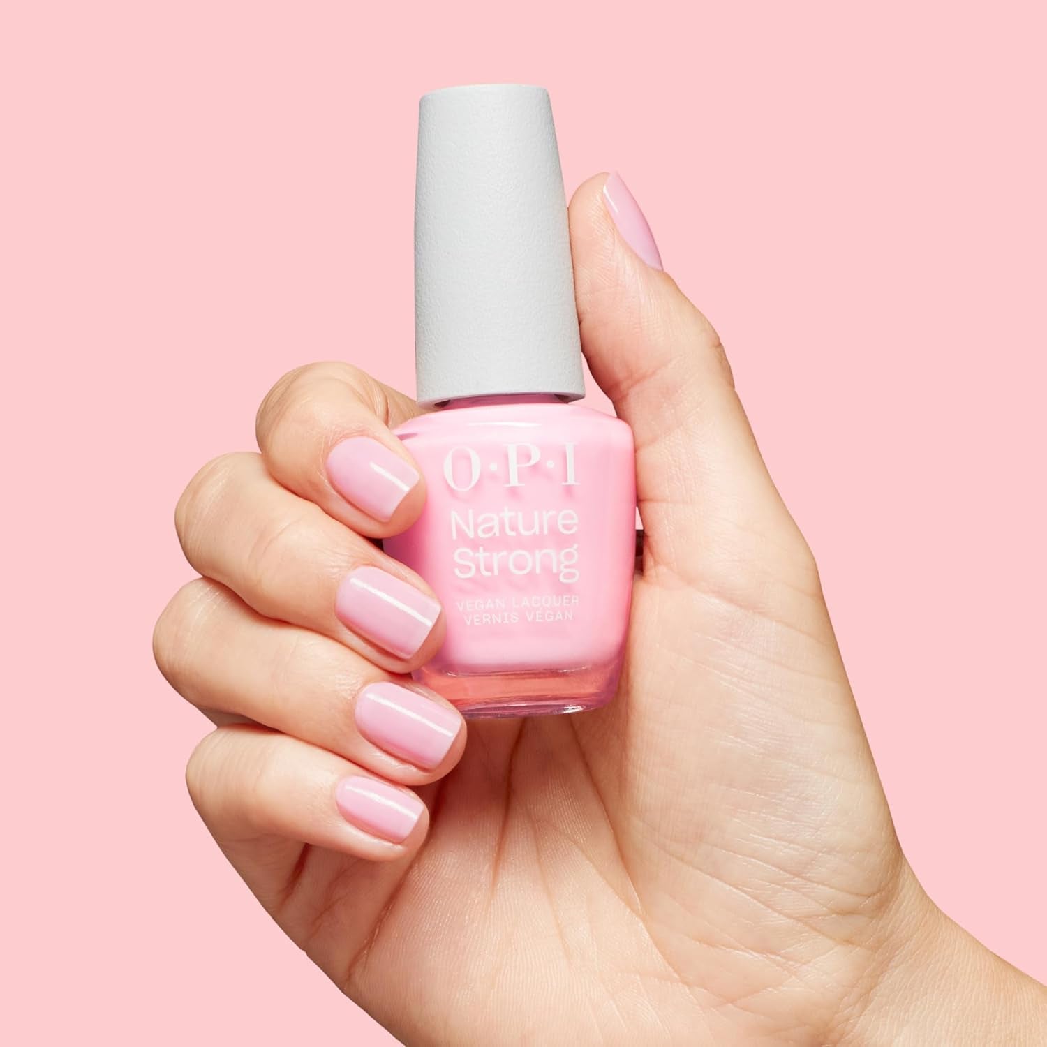 OPI Nature Strong Blossom Into Awesome - Esmalte de uñas rosa - Brillo intenso y duración de 7 días | Color duradero para tus uñas | 15ml