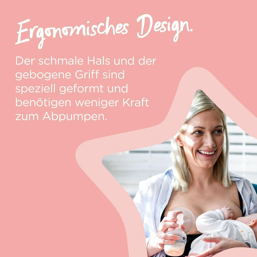 Tommee Tippee Made for Me Manuelle Einzel-Milchpumpe, Starke Saugkraft, Ergonomischer Griff, Tragbare Und Leise Milchpumpe, Samt Babyflasche Accesorios Alimentación y lactancia Bebe Naty Shop