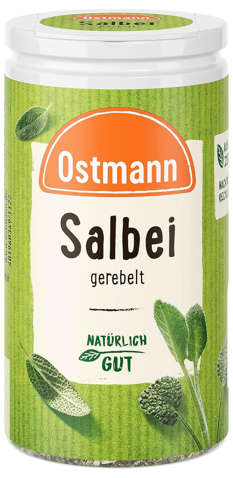 Ostmann Gewürze - Cinturón de color salvia | Würziges Kräuteraroma für Fleisch- und Gemüsegerichte | 10 g en la dosis