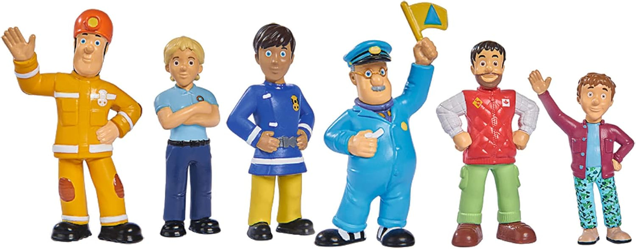 Simba 109252538 - Set Figuras Sam El Bombero, 6 Piezas, 2 Surtidos, Solo Incluye Una Versión, Muñecos De 5-7cm, A Partir De 3 Años Figuras De Acción Naty Shop