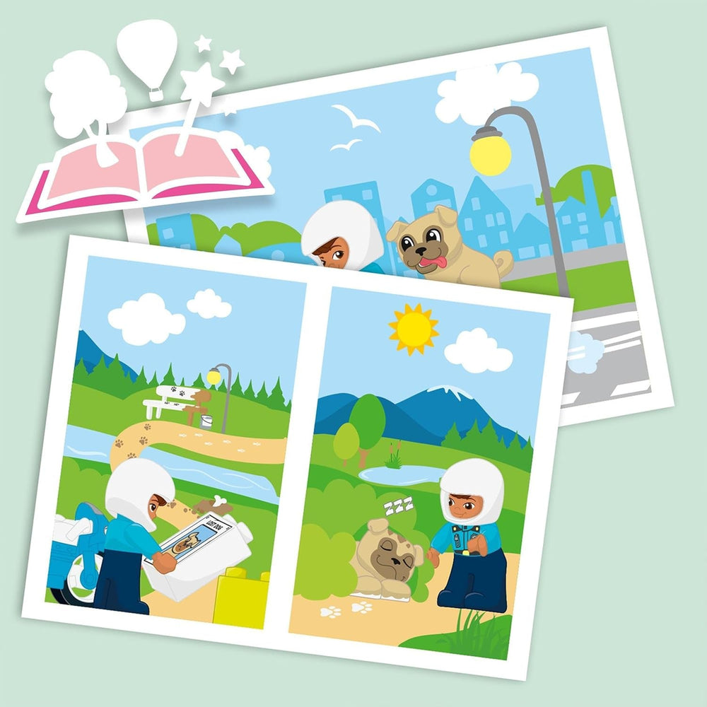 LEGO 10967 DUPLO Moto de policía, Juguete de policía para niños pequeños a partir de 2 años, Juguete ideal para la motricidad de bebés, Moto de juguete Juegos de construcción Besuche den LEGO-Store