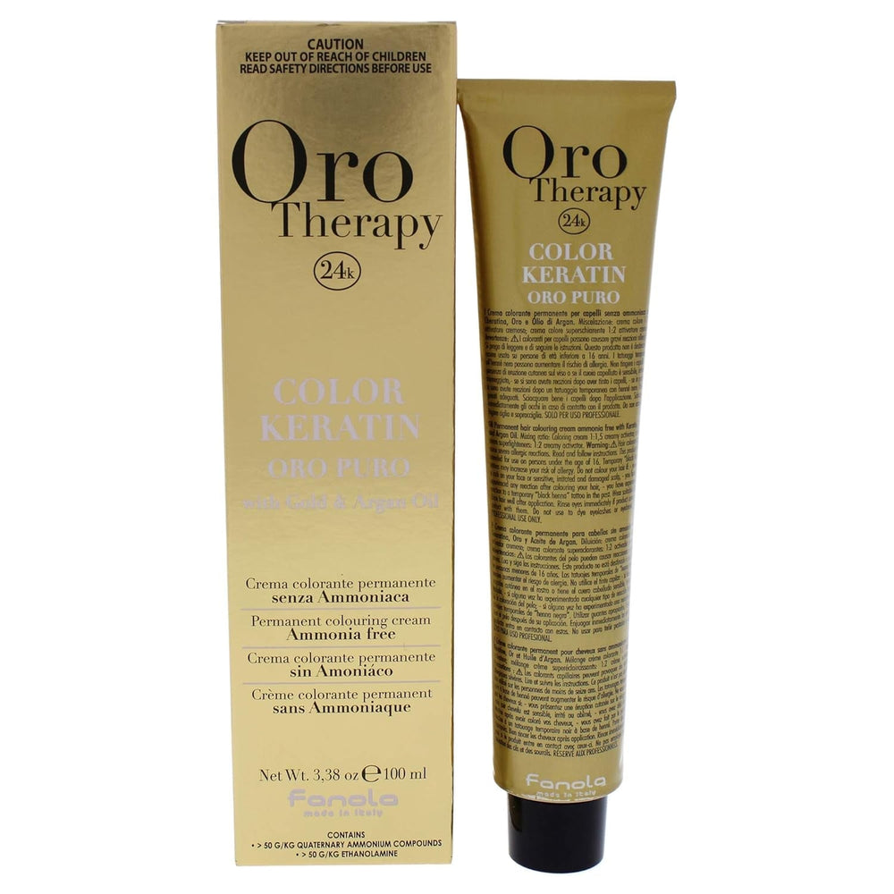 Fanola Oro Therapy Color Keratin 5.0 100ml Vopsea pentru par Naty Shop Auriu, Blond