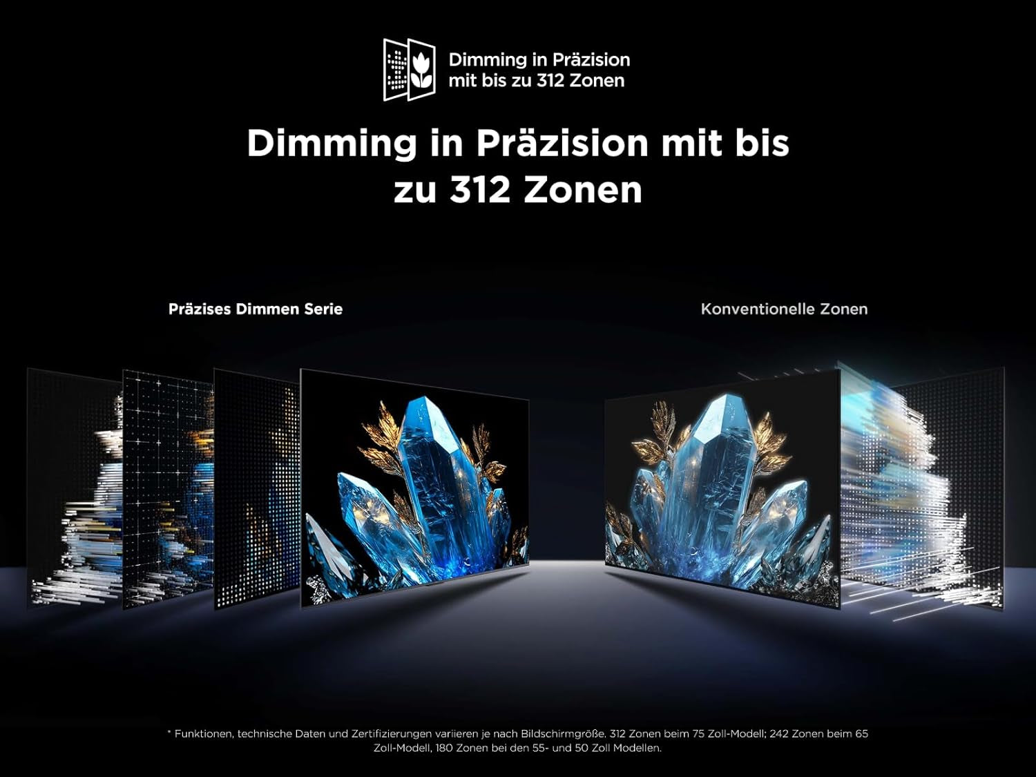 Televizor LED mini TCL 50C61KS QLED, 50 de inci, rezoluție 4K HDR Premium, Dolby Vision și Atmos, sunet Onkyo 2.0, Smart TV cu Google TV, Game Master, HDMI 2.1, AirPlay 2, Google Assistant și Alexa