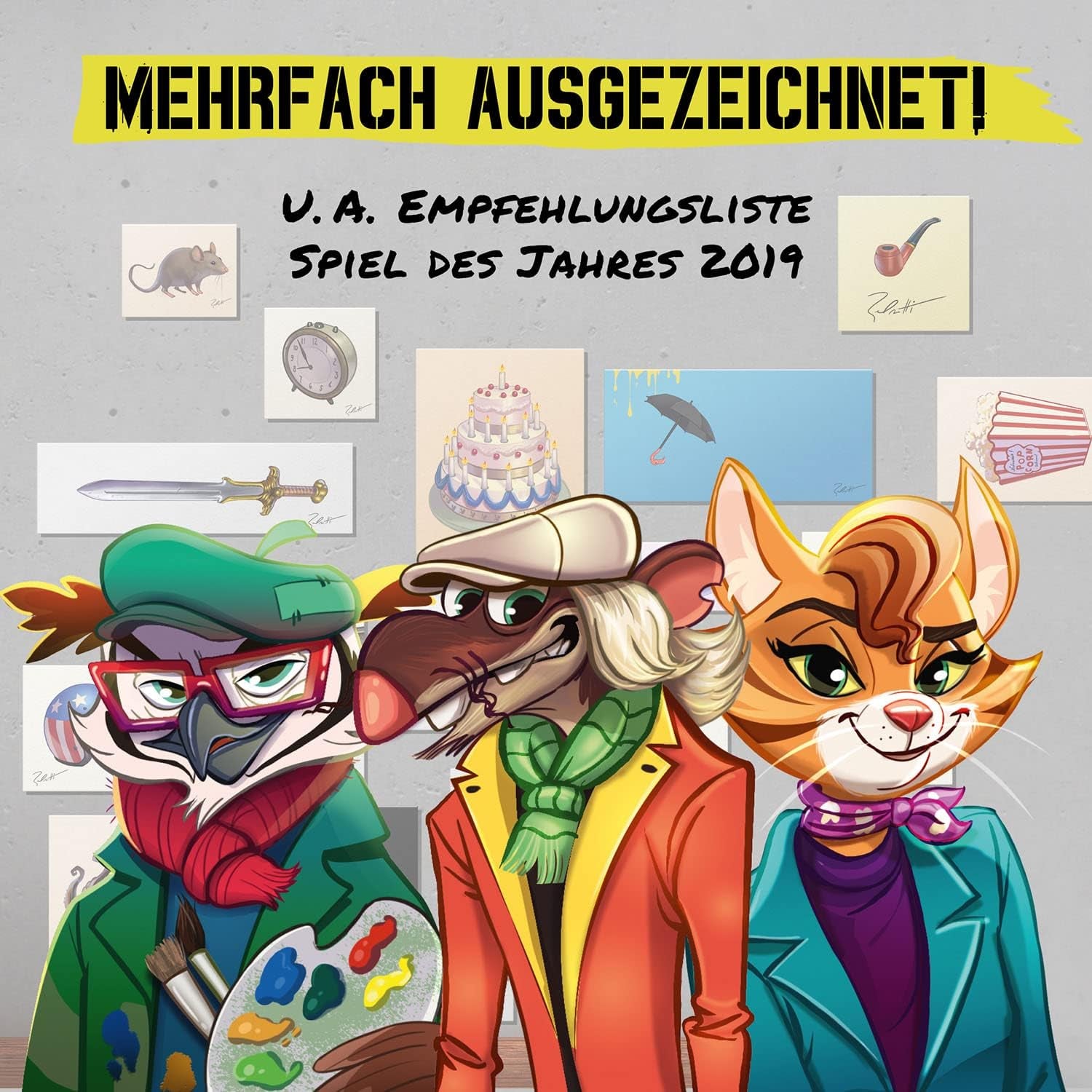 KOSMOS 683320 Belratti, ¿Es esto arte o puede ser este el camino? Juego de cartas, juego cooperativo de combinación de imágenes, de 3 a 7 jugadores, de 8 años en adelante