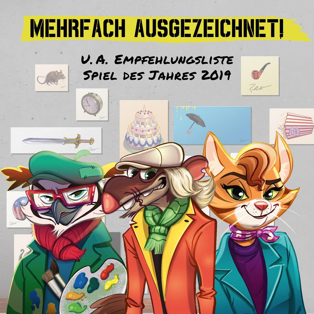 KOSMOS 683320 Belratti, ¿Es esto arte o puede ser este el camino? Juego de cartas, juego cooperativo de combinación de imágenes, de 3 a 7 jugadores, de 8 años en adelante