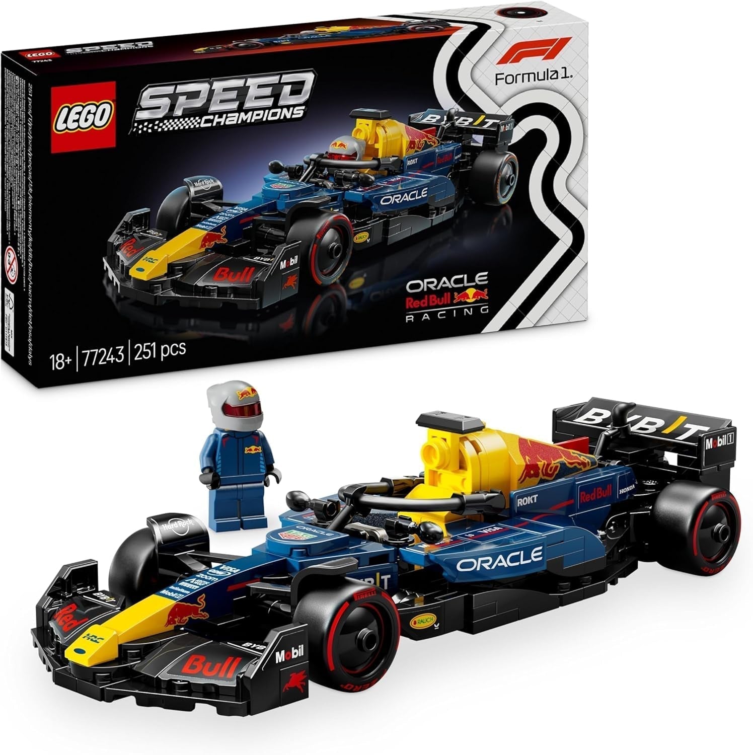 LEGO Speed Champions Coche de carreras Mercedes-Amg F1 W15 - Minifigura de juguete de Fórmula 1 - Modelo de coche coleccionable y para construir - Regalo para niños y niñas mayores de 10 años o fanáticos adultos 77244 Besuche den LEGO-Store Building Sets Oracle Red Bull Racing Rb20 F1 Race Car 77243