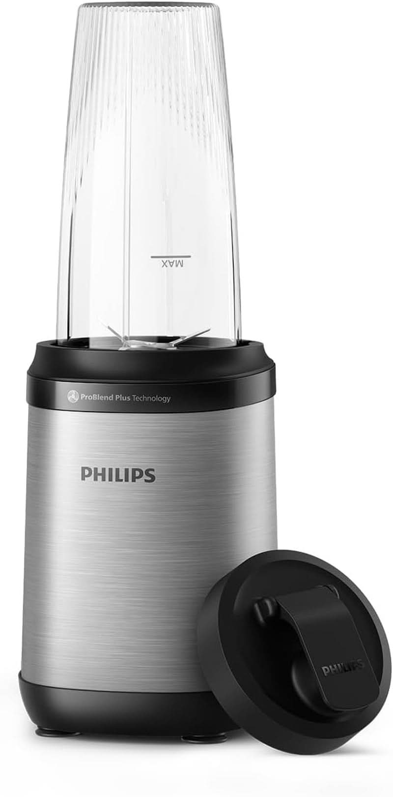 Philips Batidora y batidora con base - 600 W, vaso de 2 litros, aplicación Homeid, 2 funciones de calentamiento + función de impulso, problema, función Ice Crush (HR2291/41) Kitchen Naty Shop 800 Watt - Batidora